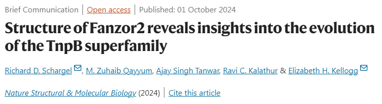 Fanzor2的結(jié)構(gòu)揭示了TnpB超家族進化的見解
Fanzor2的結(jié)構(gòu)揭示了TnpB超家族進化的見解