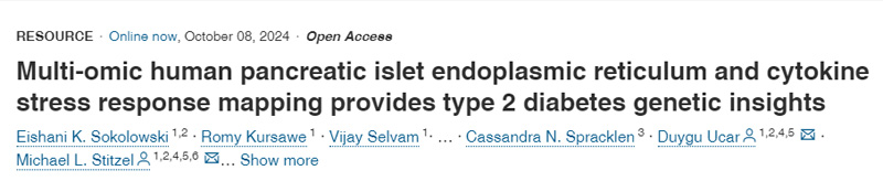 
多組分人胰島內(nèi)質(zhì)網(wǎng)和細(xì)胞因子應(yīng)激反應(yīng)圖譜提供了2型糖尿病的遺傳見解