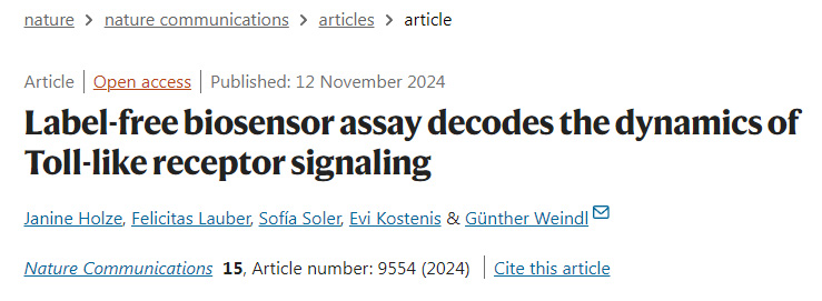 無標(biāo)記生物傳感器分析解碼Toll樣受體信號傳導(dǎo)的動力學(xué) 無標(biāo)記生物傳感器分析解碼Toll樣受體信號傳導(dǎo)的動力學(xué)