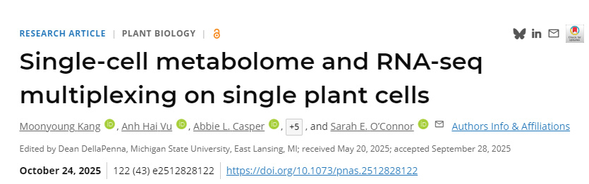 單細胞代謝組與RNA-seq在單個植物細胞中的聯(lián)用分析 單細胞代謝組與RNA-seq在單個植物細胞中的聯(lián)用分析