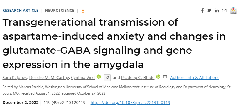 阿斯巴甜或與焦慮癥發(fā)生直接相關(guān) 阿斯巴甜或與焦慮癥發(fā)生直接相關(guān)